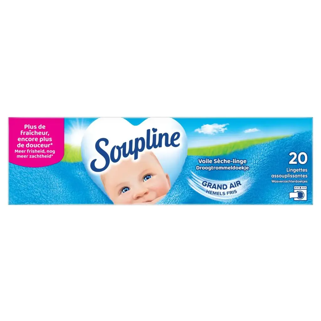 Soupline Grand Air Lingettes Sèche Linge 20 Pièces