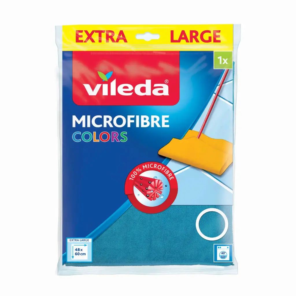 Vileda Serpillière Microfibre Colors 1 Pièce