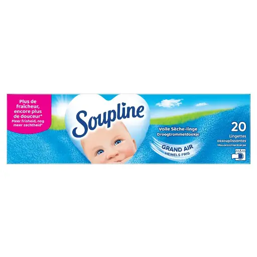 Soupline Grand Air Lingettes Sèche Linge 20 Pièces